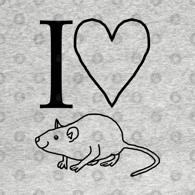 I Love My Rat by ellenhenryart